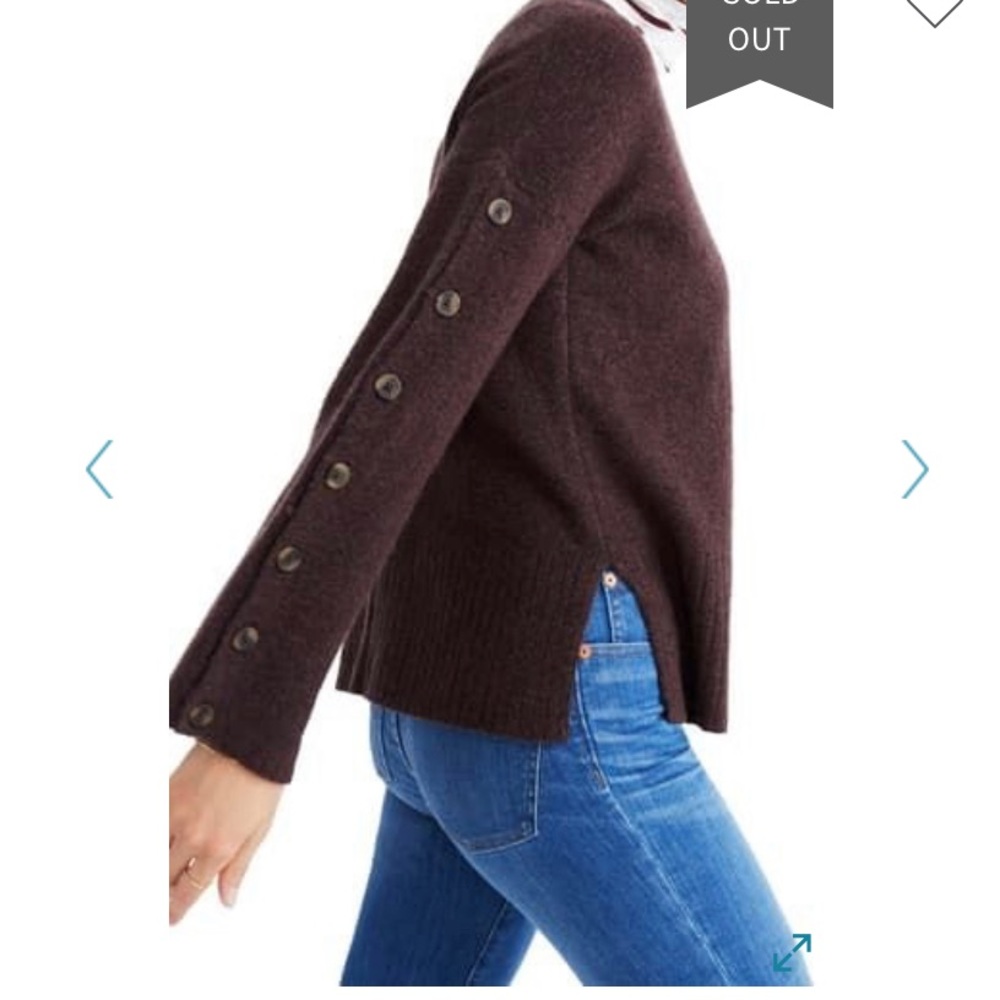 Button sleeve pullover - Picture 6 of 7